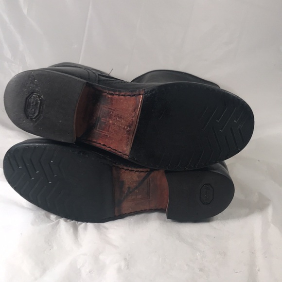 Frye Women’s Black Leather Veronica Slouch Bikercore Goth Boots - Picture 7 of 11